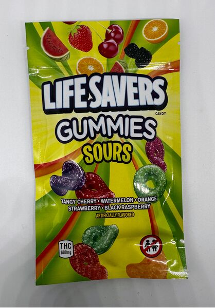 Lifesaver Sours 600mg Infused Edibles :: Iron Leaf Cannabis